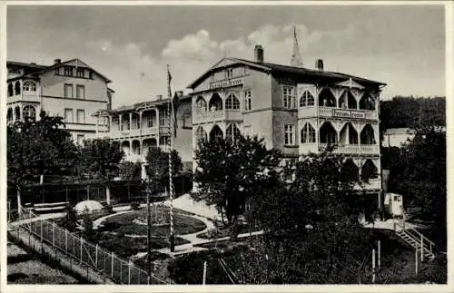 Ak Ostseebad Heringsdorf auf Usedom, Pension Irene