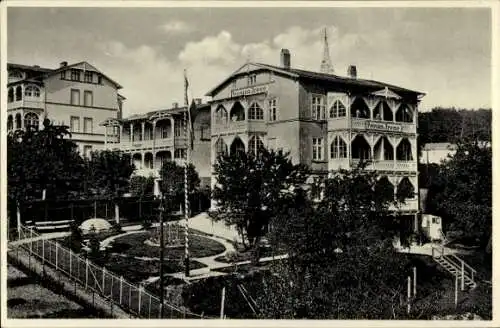 Ak Ostseebad Heringsdorf auf Usedom, Pension Irene