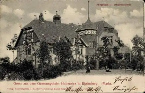 Ak Hohenelse Rheinsberg in der Mark, Genesungsheim, Pflegehaus II