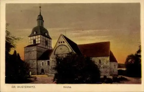 Ak Großwusterwitz Wusterwitz in Brandenburg, Kirche