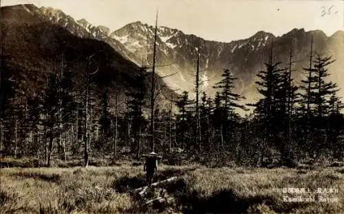 Ak Kamikochi Präfektur Nagano Japan, Rayine, Wald, Berge