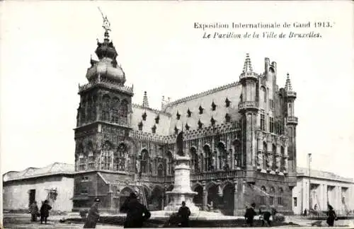 Ak Gent Gent Ostflandern, Internationale Ausstellung 1913, Der Pavillon der Stadt Brüssel