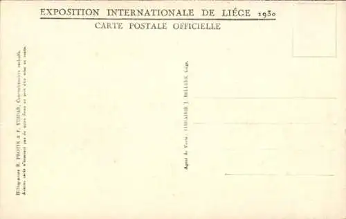 Ak Liège Lüttich Wallonien, Weltausstellung 1930, Die belgischen Provinzen