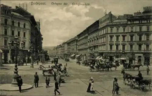 Ak Budapest Ungarn, Octogonplatz