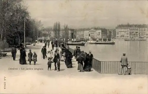 Ak Genève Genf Schweiz, Der Englische Garten