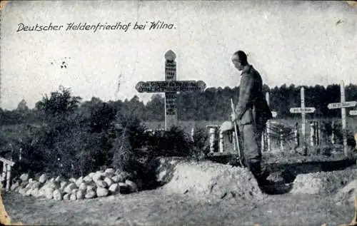 Ak Vilnius Wilna Litauen, Deutscher Heldenfriedhof