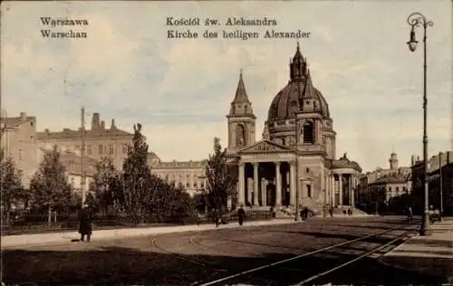 Ak Warszawa Warschau Polen, Kosciol sw. Aleksandra, Kirche des heiligen Alexander