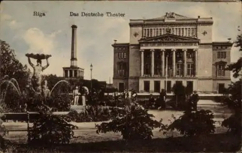 Ak Riga Lettland, Das Deutsche Theater