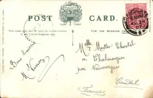 Ak Ramsgate Kent England, Hafen und West Cliff