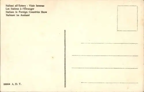 Ak Torino Turin Piemonte, Esposizione Internazionale 1911, Italiani all'Estero, Viale Interno