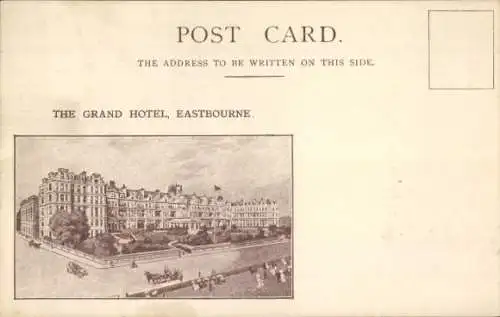 Ak Eastbourne East Sussex England, Grand Hotel