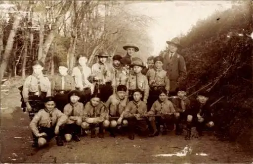 Foto Ak Pfadfinder, Gruppenaufnahme