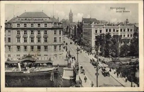 Ak Kaliningrad Königsberg Ostpreußen, Grüne Brücke