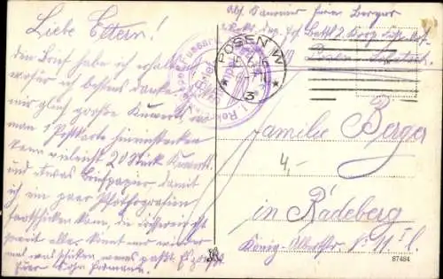 Ak Poznań Posen, Alter Markt, Hauptwache