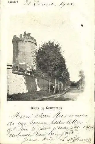 Set von 22 Ak Lagny Seine et Marne