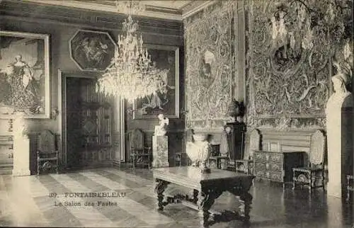 Set von 41 Ak Fontainebleau Seine et Marne