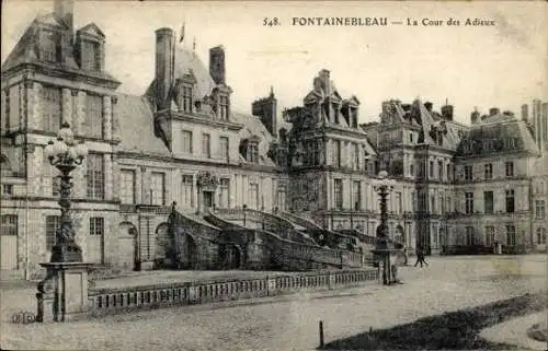 Set von 41 Ak Fontainebleau Seine et Marne