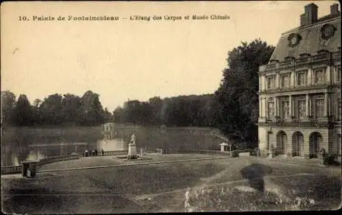 Set von 41 Ak Fontainebleau Seine et Marne