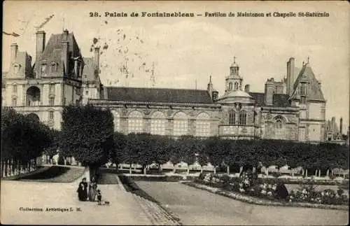 Set von 41 Ak Fontainebleau Seine et Marne