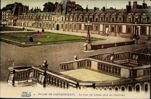 Set von 41 Ak Fontainebleau Seine et Marne