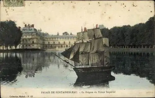 Set von 41 Ak Fontainebleau Seine et Marne