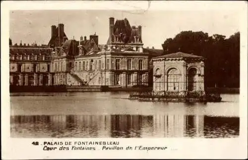Set von 41 Ak Fontainebleau Seine et Marne