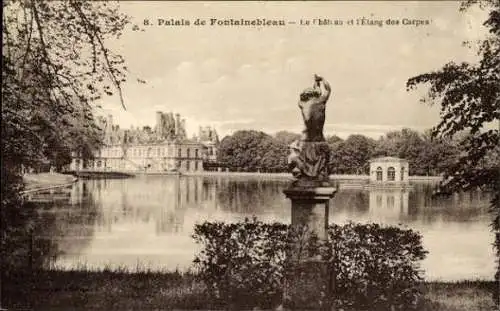 Set von 41 Ak Fontainebleau Seine et Marne