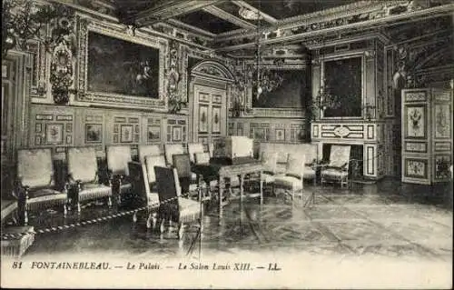 Set von 41 Ak Fontainebleau Seine et Marne