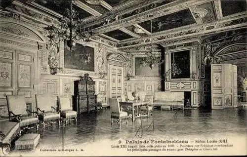 Set von 41 Ak Fontainebleau Seine et Marne