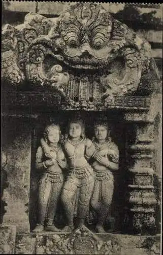 Set von 5 Ak Java Indonesien Prambanan-Tempel