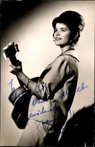 Ak Sängerin Chris Kriener, Portrait, Autogramm