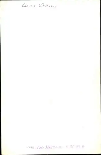 Ak Sängerin Chris Kriener, Portrait, Autogramm