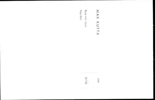 Ak Sänger Max Kutta, Portrait, Autogramm