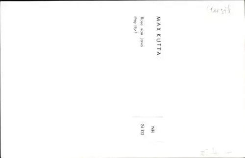 Ak Sänger Max Kutta, Portrait, Autogramm