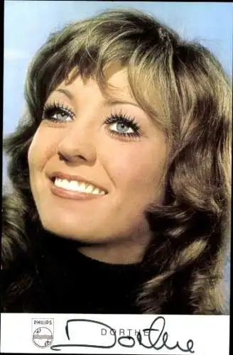 Ak Sängerin Dorthe, Portrait, Autogramm