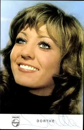 Ak Sängerin Dorthe, Portrait, Autogramm