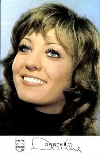 Ak Sängerin Dorthe, Portrait, Autogramm