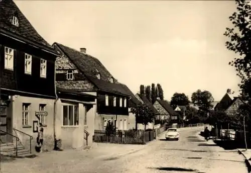 Ak Raum Stollberg Erzgebirge, Straßenpartie