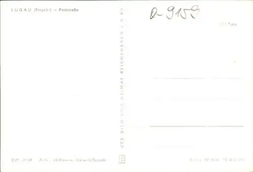 Ak Lugau im Erzgebirge, Poststraße