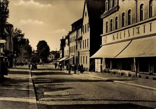 Ak Lugau im Erzgebirge, Stollberger Straße, Geschäfte, HO Kaufstätte