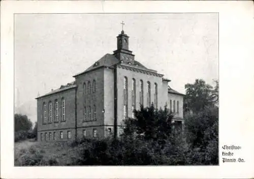 Ak Planitz Zwickau in Sachsen, Blick auf die Christuskirche