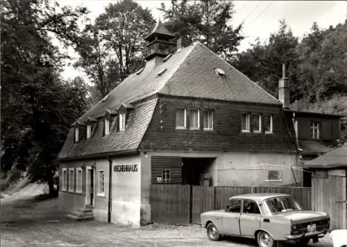 Ak Albernau Zschorlau im Erzgebirge, Gaststätte Rechenhaus