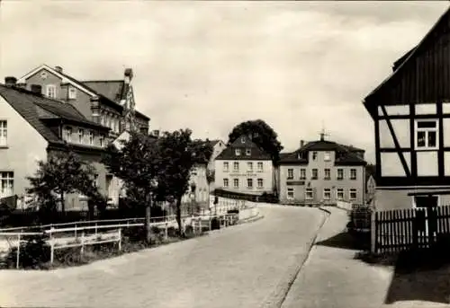 Ak Sosa Eibenstock im Erzgebirge, Straßenansicht