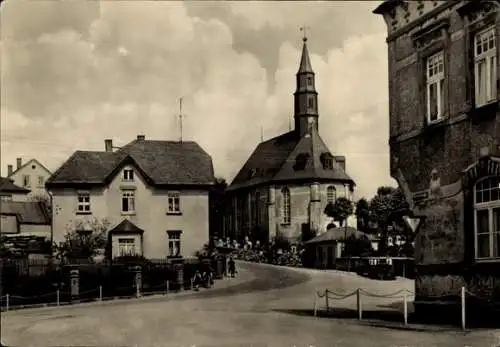 Ak Stützengrün im Erzgebirge Sachsen, Ortsteil Vorderdorf, Kirche