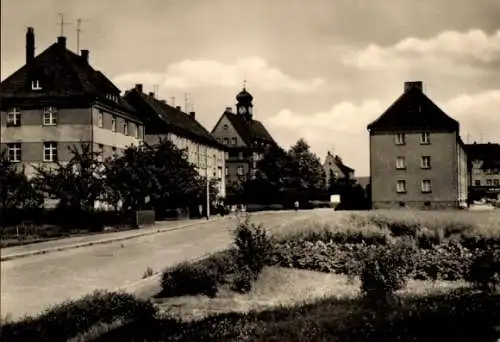 Ak Crossen an der Mulde Zwickau Sachsen, Rathausstraße