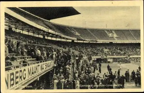 Ak Rotterdam Südholland Niederlande, Stadion Feijenoord, Tribüne