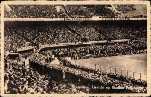 Ak Rotterdam Südholland Niederlande, Stadion Feijenoord, Innenansicht