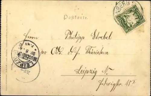 Ak Radfahrer, Fahrräder, Reklame Dunlop-Pneumatic