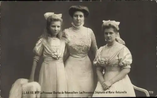 Ak Prinzessin Karl Anton von Hohenzollern, Josephine von Belgien, Stephanie, Marie Antoinette