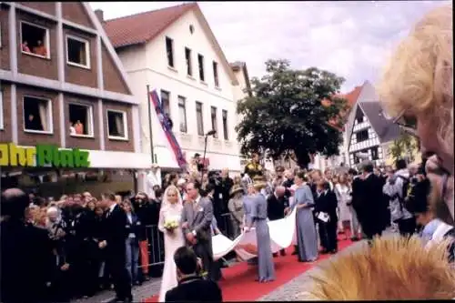 Foto Ak Fürst Alexander zu Schaumburg Lippe, Nadja Anna Zsöks, Hochzeit